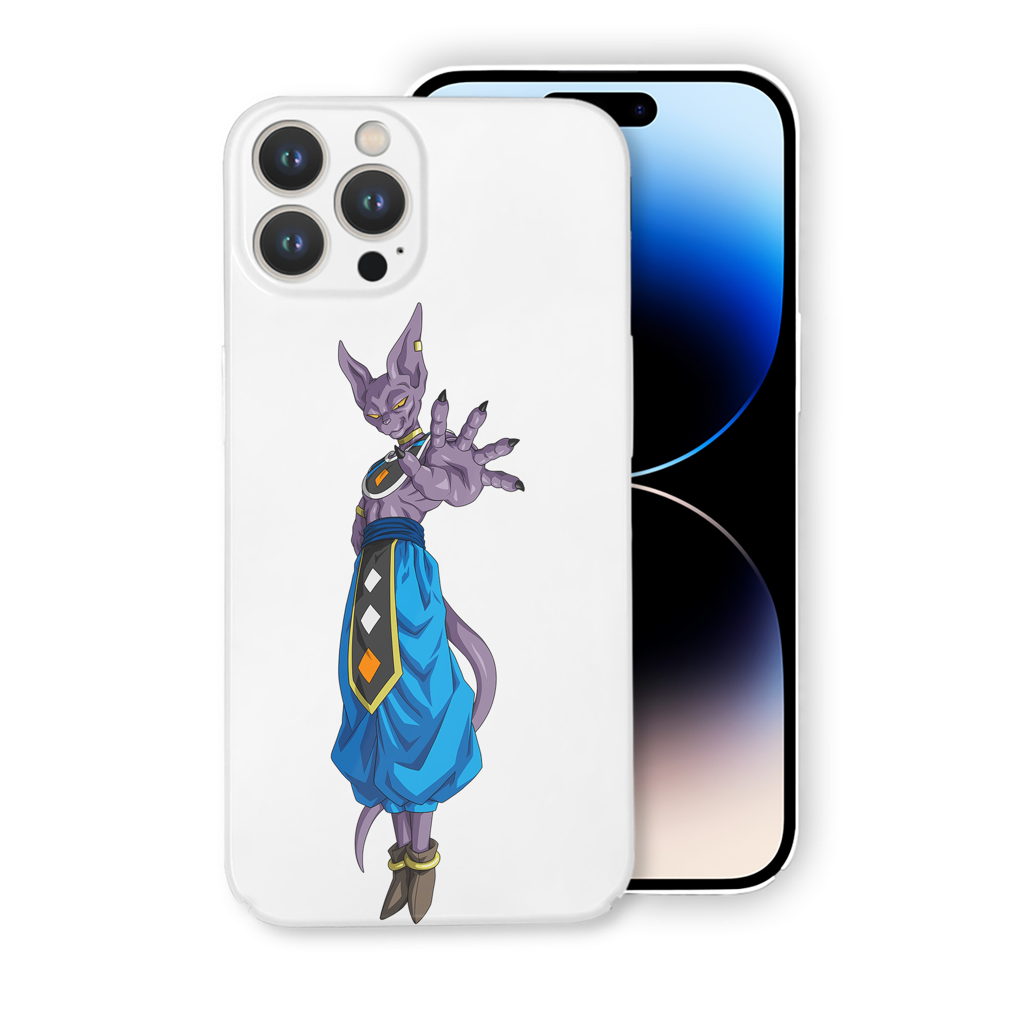 （画像用） ドラゴンボール ビルス 破壊神ビルス DRAGON BALL Beerus Birusu 【iPhone 14シリーズ対応】ハードケース
